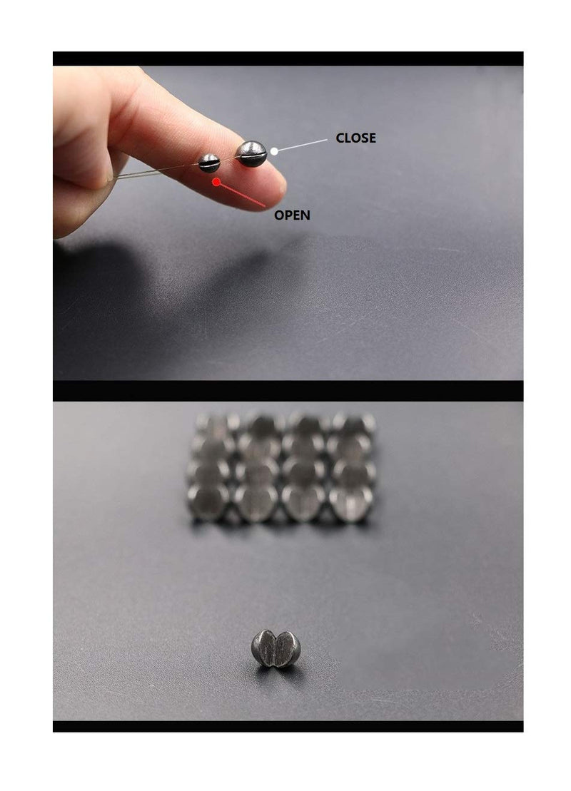 RENGANG Split Shot Fishing Weights Fishing Sinkers Lead Split Shot Fishing Weights Sinkers Split Shot Sinkers for Fishing -Space Sinker 500Pcs 2.3G / 0.005LB - BeesActive Australia