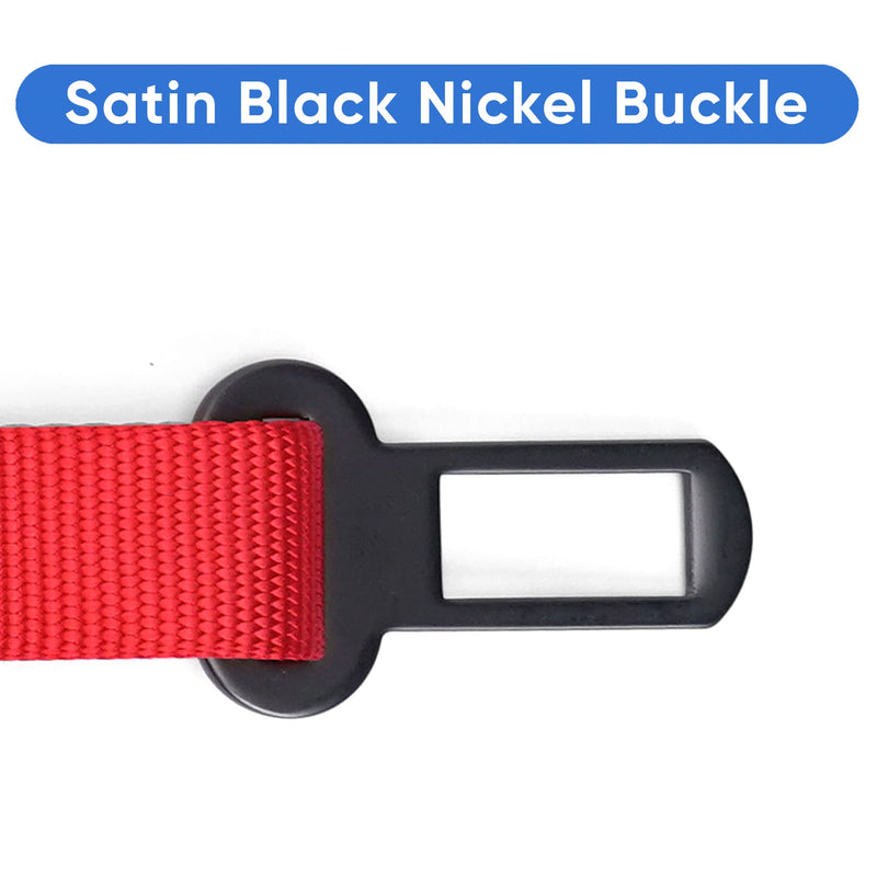 Pawtitas Dog Seat Belt | Pet Safety Seat Belt with Adjustable Strap for Small to Large Dogs | Exceeds Dog Safety Standards | Keep Your Dog Secure in The Car - Dog Car Seat Belt Red - BeesActive Australia