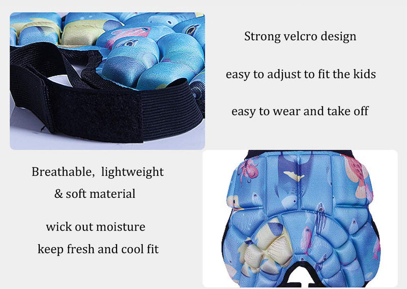 yingfeg bb Kids Hip Pad Butt Protective Gear Youth Padded Shorts for Ski Ice Skate Snowboard Hockey Soccer Blue - BeesActive Australia