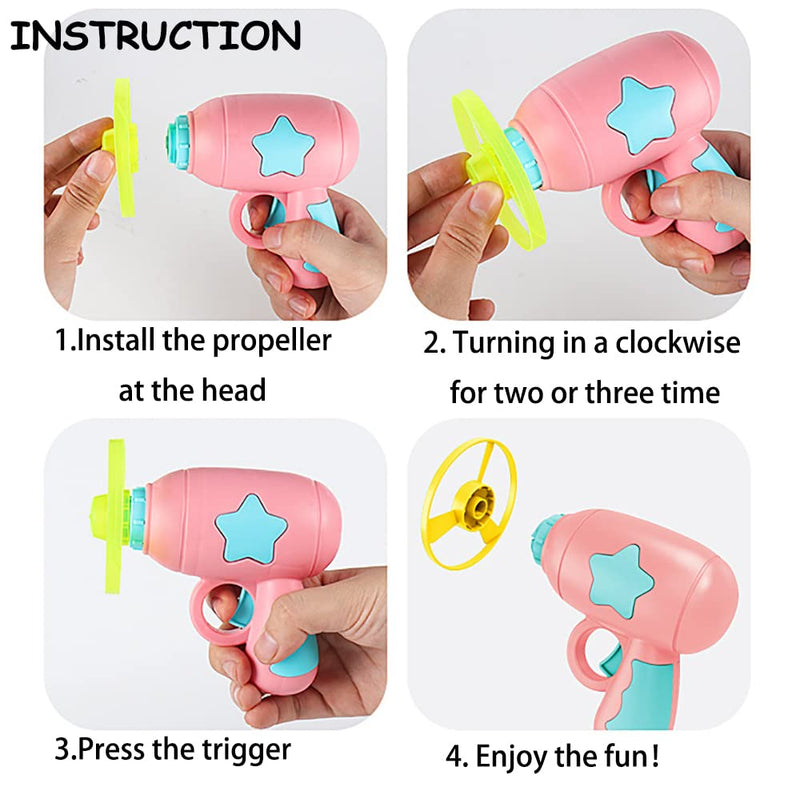 15 Pieces Cat Fetch Toy with Colorful Flying Propellers Set, Cat Playing Tracking Interactive Toys for Kitten Chasing Training Hunting - BeesActive Australia