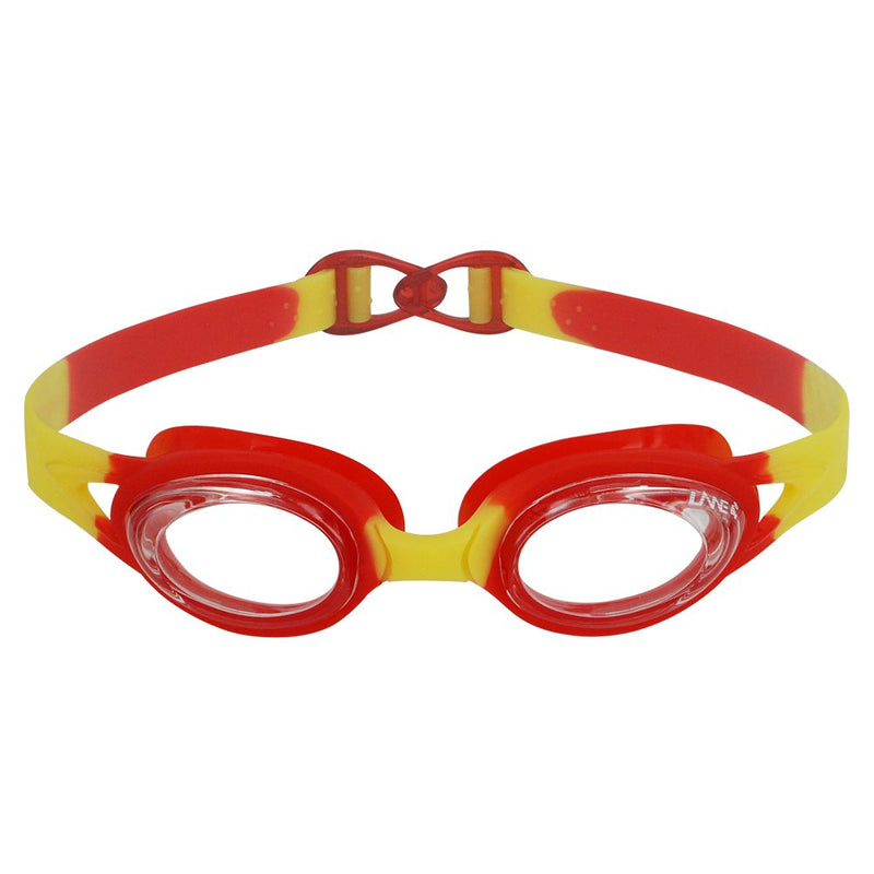[AUSTRALIA] - LANE4 Junior Swim Goggle - Anti-fog UV Protection Anti-glare, Silicone Seals Strap, Easy-adjustment Quick Fit Comfortable No leaking for Junior, Kids, Children A33565 Red 