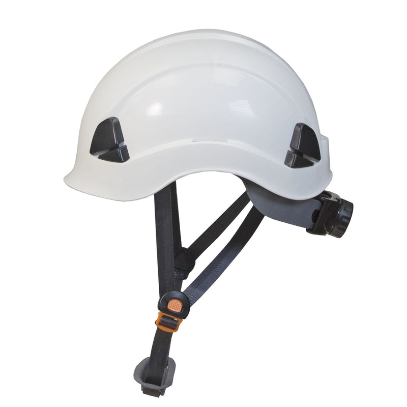 JORESTECH Hard Hat White ABS Work-At-Height and Rescue Slotted Helmet with 6-Point Adjustable Ratchet Suspension ANSI Z89.1-14 Certified For Work, Home, and General Headwear Protection HHAT-03 - BeesActive Australia