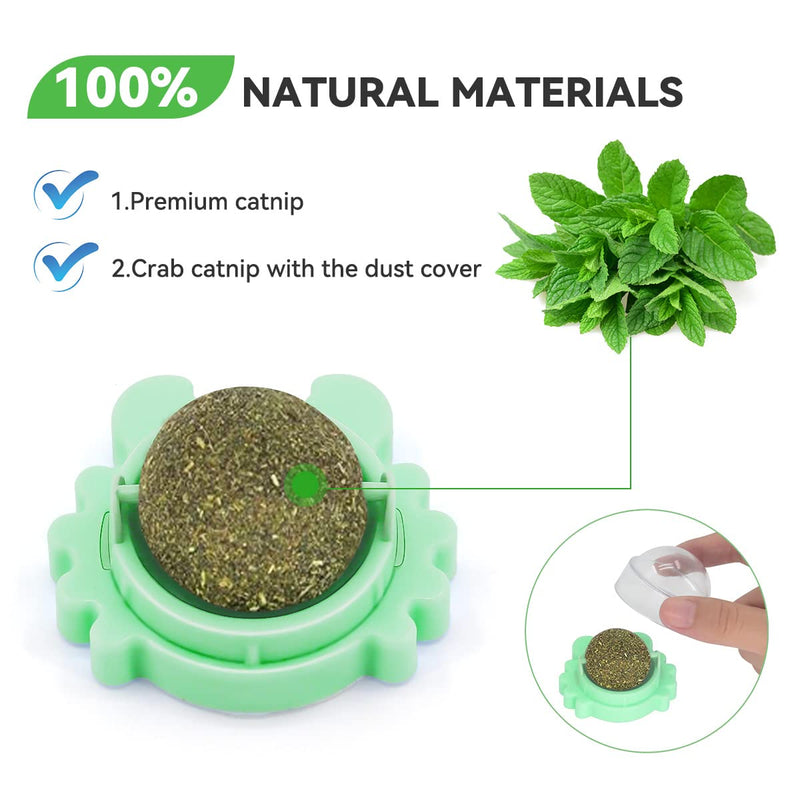 Aucenix 2 Pcs Catnip Balls Toy for Cat Green-2 pcs - BeesActive Australia