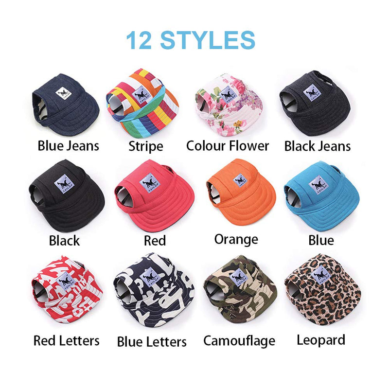 Leconpet Baseball Caps Hats with Neck Strap Adjustable Comfortable Ear Holes for Small Medium and Large Dogs in Outdoor Sun Protection Orange - BeesActive Australia