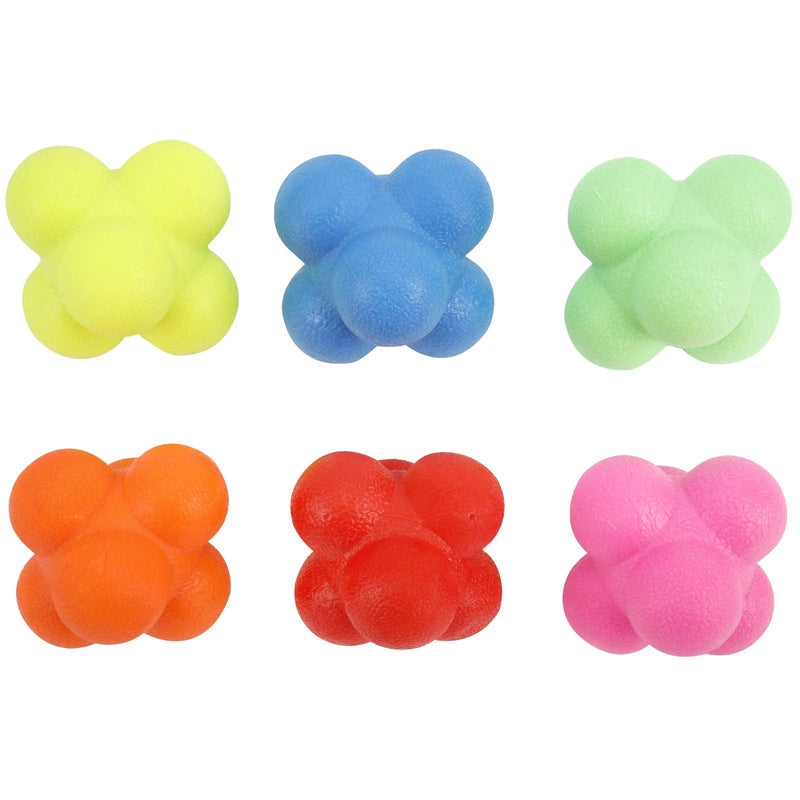 Yaegoo 6 PCS Reaction Balls Rubber Reaction Bounce Balls for Hand-Eye Coordination, Agility & Speed Reflex Training - BeesActive Australia
