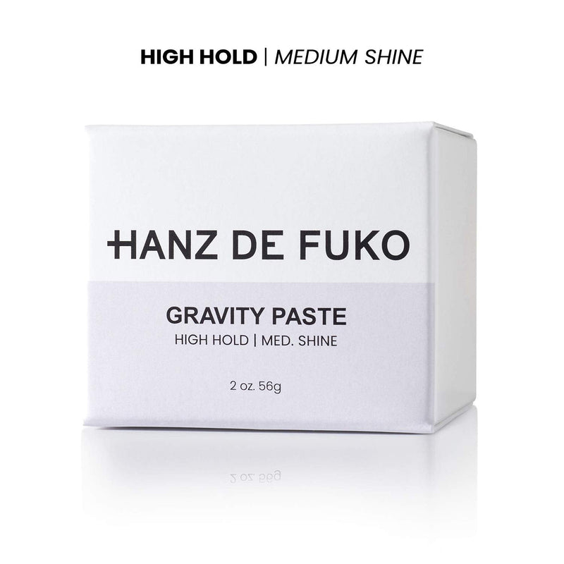 Hanz de Fuko Gravity Paste | Premium Styling Paste with Effortless High-Hold Low-Gloss Shine Finish | All Hair Types | 56g - BeesActive Australia