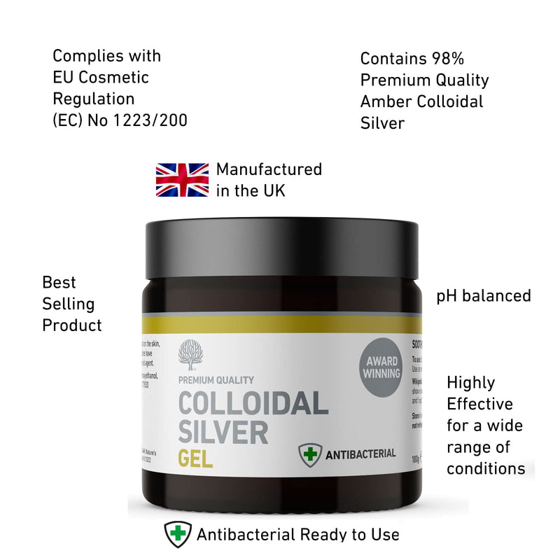 Nature's Greatest Secret Antibacterial Multi-Purpose Gel with 98% Premium Quality Colloidal Silver 100g (packaging may vary) Coconut 100 ml (Pack of 1) - BeesActive Australia