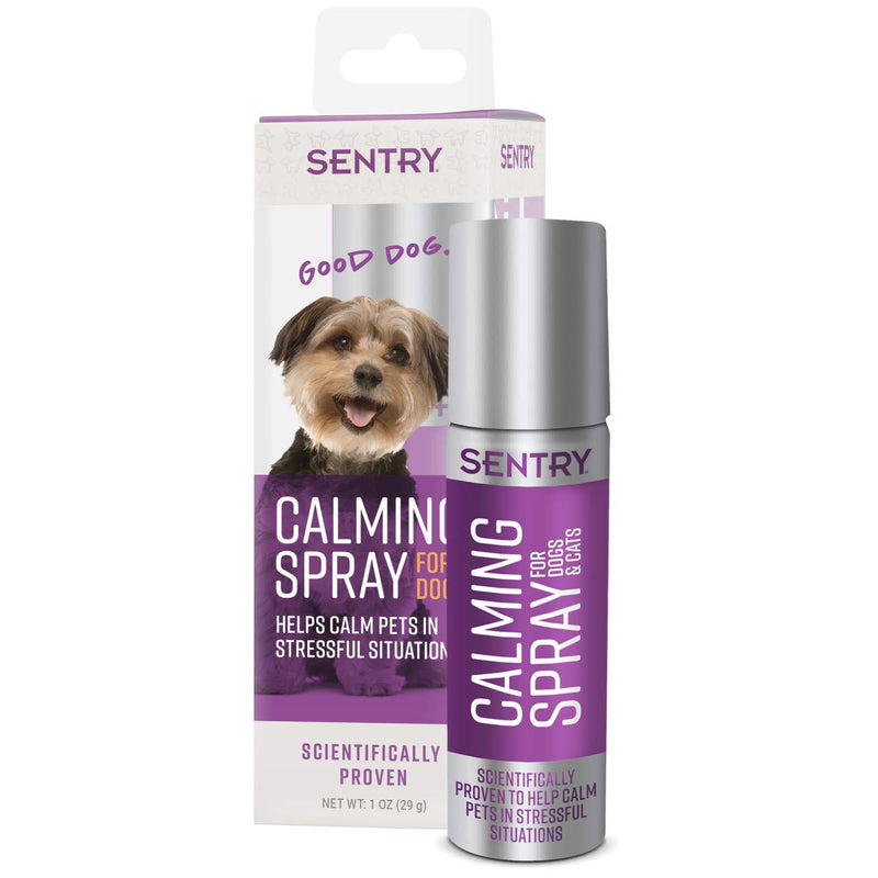 Sentry Calming Spray for Dogs, Uses Pheromones to Reduce Stress, Easy Spray Application, Helps Dogs with Separation, Travel, Loud Noises, and Anxiety - BeesActive Australia