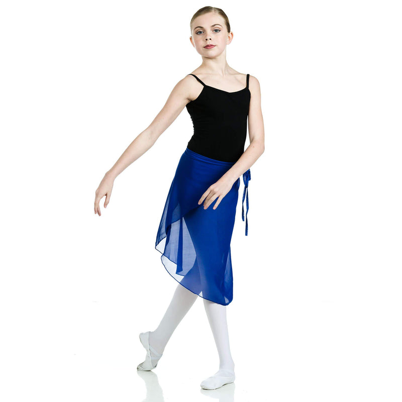 [AUSTRALIA] - Danzcue Adult Wrap Ballet Dance Skirt Royal P-S-Adult 