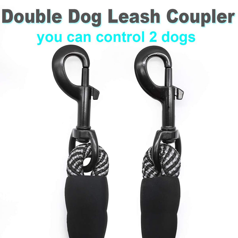 Mycicy Double Dog Leash Coupler+18inch Short Rope Dog Leash - BeesActive Australia