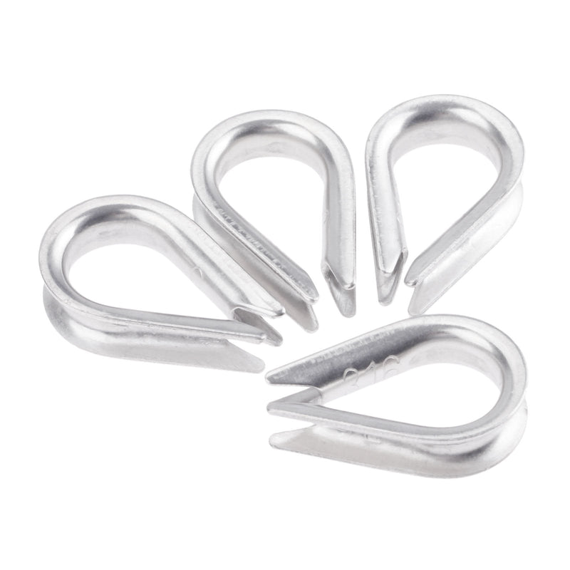 Mtsooning 10PCS Wire Thimble Rigging, M5 Stainless Steel Rope Thimble for 3/16 Inches Diameter Wire Cable - BeesActive Australia