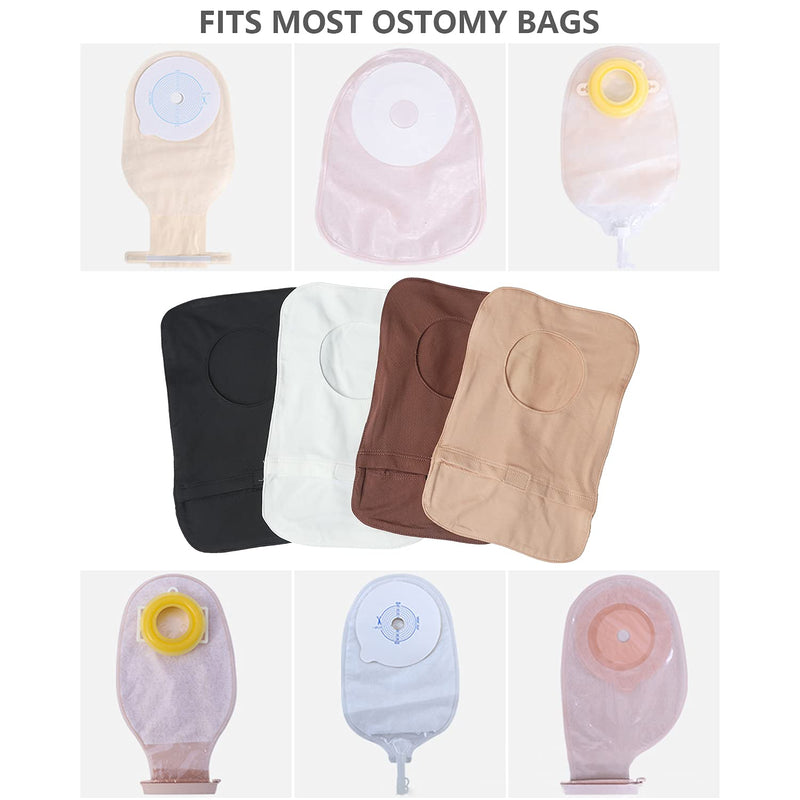 4Pcs Ostomy Bag Cover, Colostomy Bag Cover Lightweight Ostomy Pouch with Round Opening for Sensitive Skin - BeesActive Australia