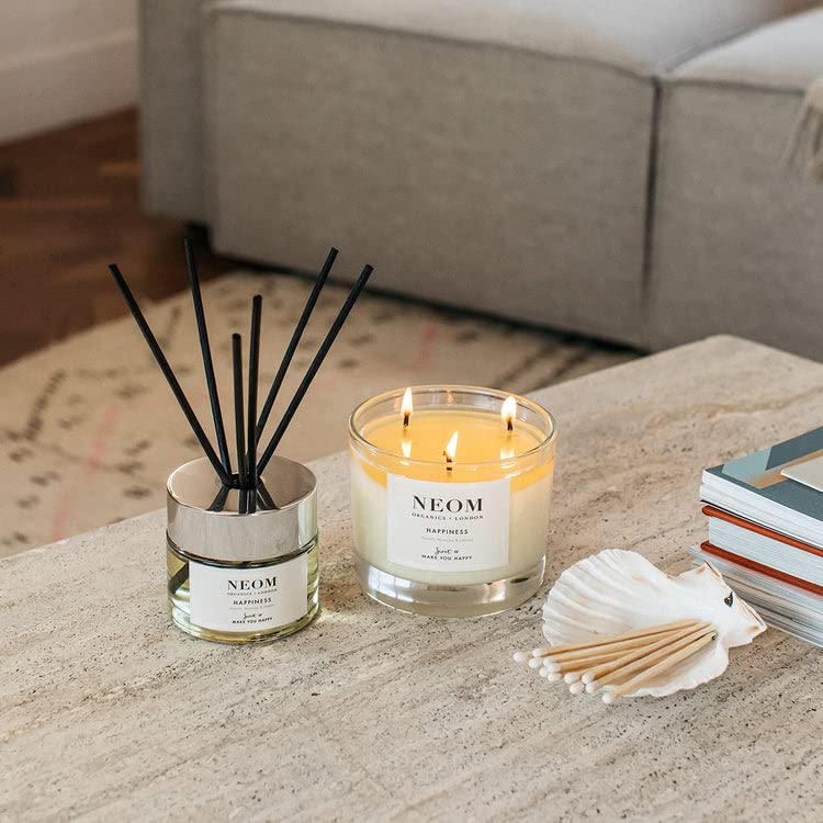 Neom- Complete Bliss Luxury Reed Diffuser, 100ml | Black Pepper & Blush Rose | Scent To De-stress - BeesActive Australia