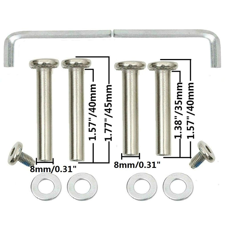 ORO 1 Pair Luggage Wheels Replacement 45/50/54/60/64/68/70/72/75/80/84/87/90mm Case Wheels with 8mm(0.31") Bearings Wheels for Suitcase and Inline Outdoor Skate and Caster Board - BeesActive Australia