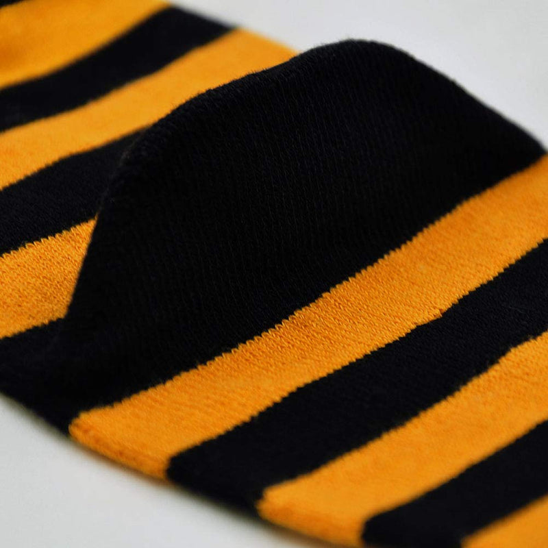 Mens Toe Socks Cotton Running Five Finger Crew Socks Cotton Stripe-02 Us 7-10 - BeesActive Australia