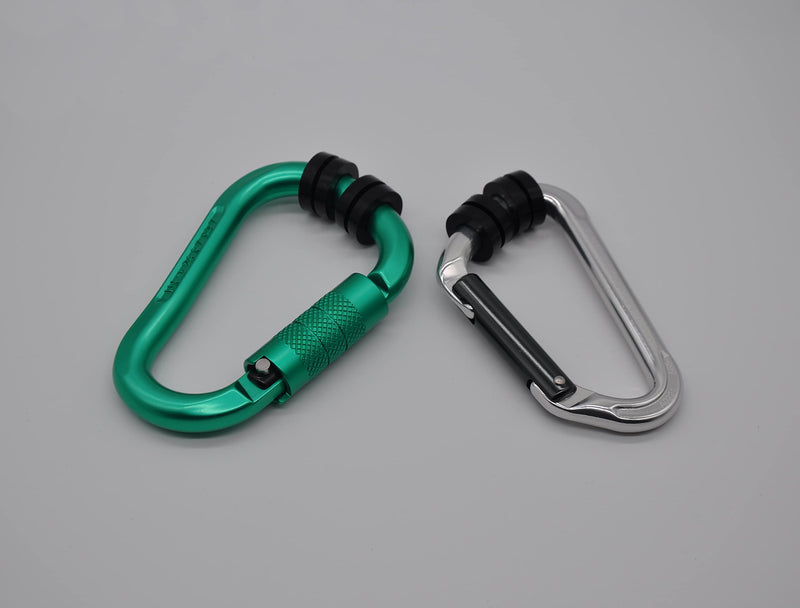 HZUTUZH Rubber Silicone Carabiner Keeper Retainer Black 10Pack Belay & Rigging Stopper for All Types of Locking Carabiner & Quickdraw 14 - BeesActive Australia