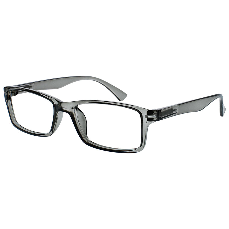 The Reading Glasses Company Grey Readers Designer Style Mens Womens R92-7, Optical Power +1.00 - BeesActive Australia