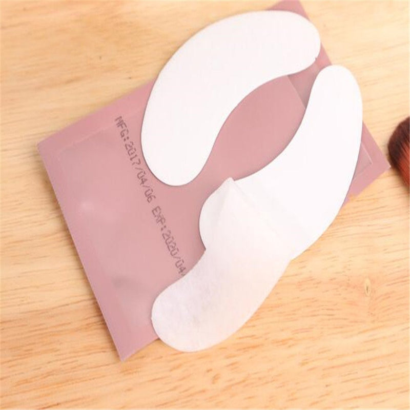 100 Pairs Set，Eye Gel Patches,Under Eye Pads Lint Free Lash Extension Eye Gel Patches for Eyelash Extension Eye Mask Beauty Tool (pink) - BeesActive Australia