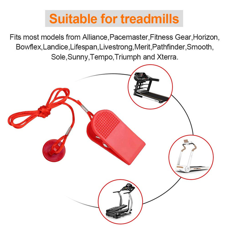 Treadmill Universal Magnet Safety Key for All NordicTrack, Proform, Image, Weslo, Reebok, Epic, Golds Gym, Freemotion, and Healthrider Treadmills Red - BeesActive Australia