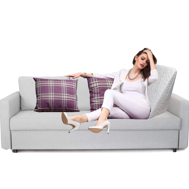 Wedge Pillow Support Cushion - Perfect for Bed and Couch | Reduce Back Pain, Snoring, Acid Reflux & Respiratory - Ideal Foam for Sleeping, Reading - Breathable Washable Cover (Adult Wedge Pillow) 1 Count (Pack of 1) - BeesActive Australia