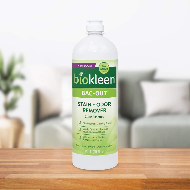 Biokleen Bac-Out Stain+Odor Remover, Destroys Stains & Odors Safely, for Pet Stains, Laundry, Diapers, Wine, Carpets, & More, Eco-Friendly, Non-Toxic, Plant-Based, 16 Ounces 1 Pack 16 Ounce - BeesActive Australia