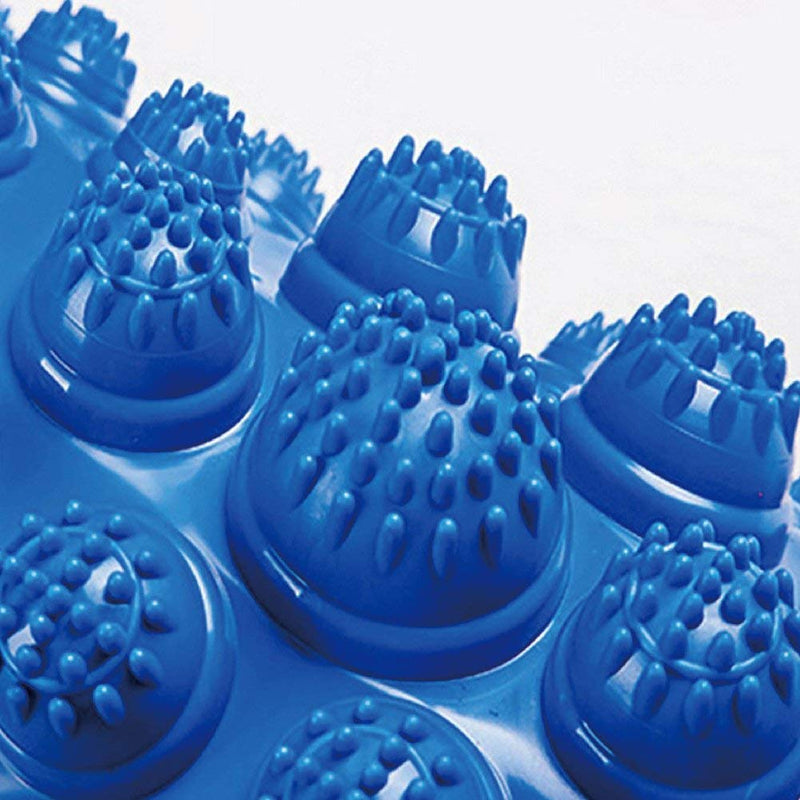 Yobeyi Foot Massage Acupressure Mat Game Foot Reflexology Walking Toe Plate Massage Pad Bathroom Mat Yoga Mat Sports Mat 2 PCS (blue) - BeesActive Australia