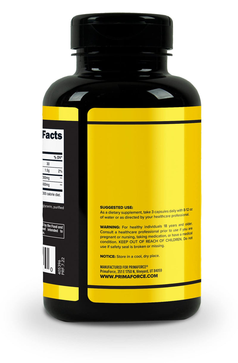 Primaforce CLA 2400 mg per Serving (180 softgels) Weight Management Supplement for Men and Women, Non-Stimulating, Non-GMO & Gluten Free 180 Count (Pack of 1) - BeesActive Australia