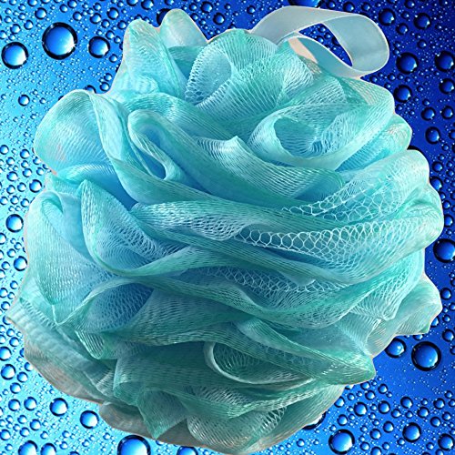 Loofah Bath-Sponge Swirl-Set-XL-75g by Shower Bouquet: Extra-Large Mesh Pouf (4 Pack Color Swirls) Luffa Loofa Loufa Puff Scrubber - Big Full Lather Cleanse, Exfoliate with Beauty Bathing Accessories - BeesActive Australia