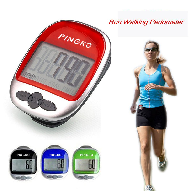 PINGKO Best Pedometer for Walking Accurately Track Steps Portable Sport Pedometer Step/Distance/Calories/ Counter Fitness Tracker, Calorie Counter - BeesActive Australia