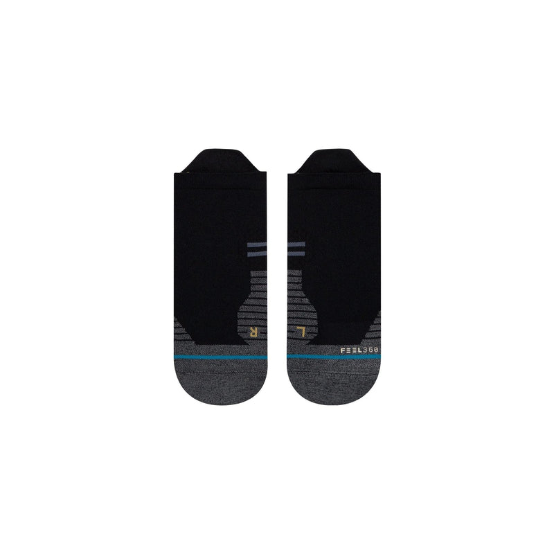 Stance mens Low Sock Run Light Tab St Medium Black - BeesActive Australia