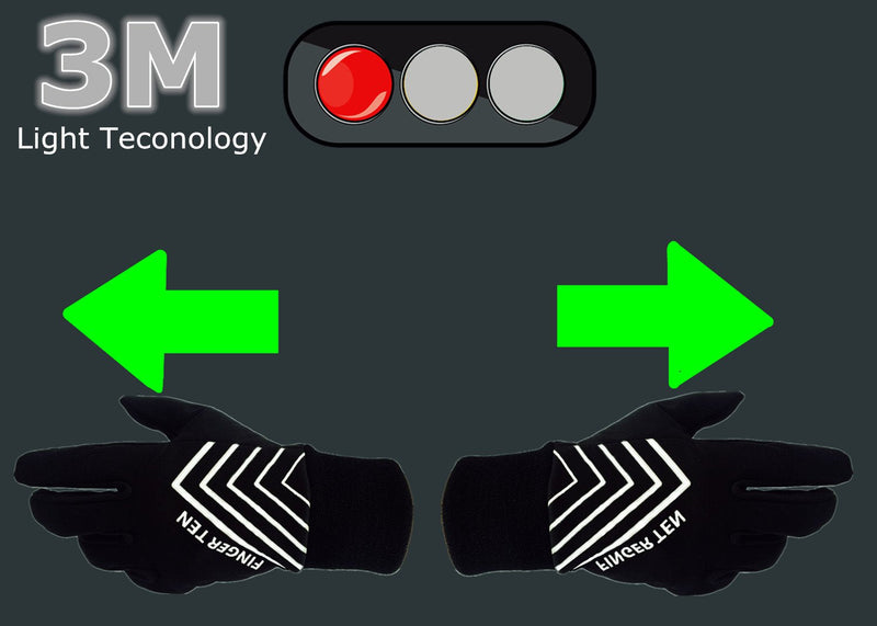 Winter Gloves Men Women Running Cycling Warm Touch Screen with Free Earband Pack Black X-Large - BeesActive Australia