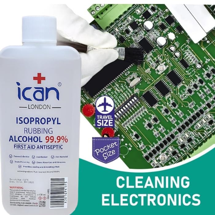 ican london isopropyl rubbing Alcohol 99.9% First aid Antiseptic Disinfectant 100ml - BeesActive Australia