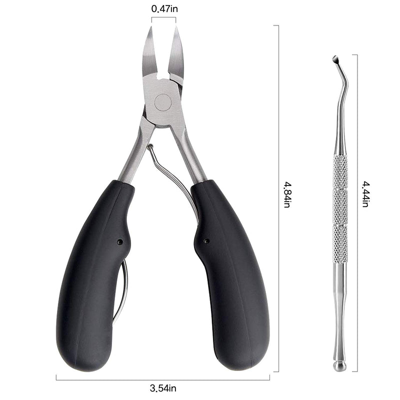 Toenail Clippers for Ingrown or Thick Toenails for Seniors, Nail Clippers for Men and Women- Sharp Stainless Steel Professional Toes Ingrown Toenail Nail Trimmer, Toenail Nail Set - BeesActive Australia