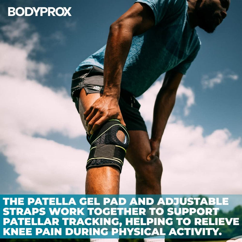 Bodyprox Knee Brace with Side Stabilizers & Patella Gel Pads for Knee Support 1 Count (Pack of 1) - BeesActive Australia