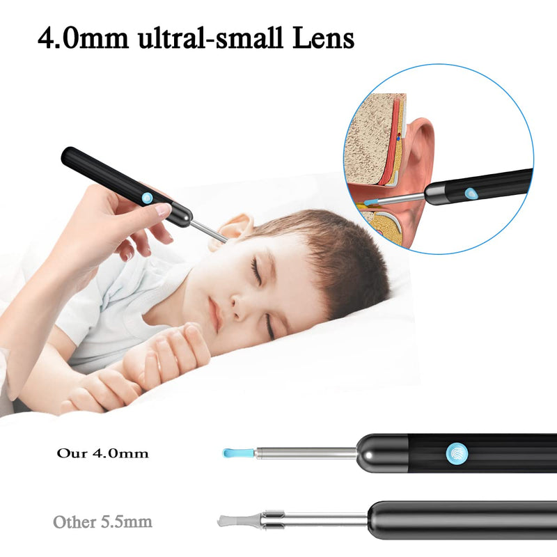 Ear Wax Remover TODEHI 1080P FHD Wireless Ear Wax Removal Kit WiFi Ear Cleaner Camera with 6 LED Lights, Visual Ear Otoscope for Adults, Kids & Pets - BeesActive Australia