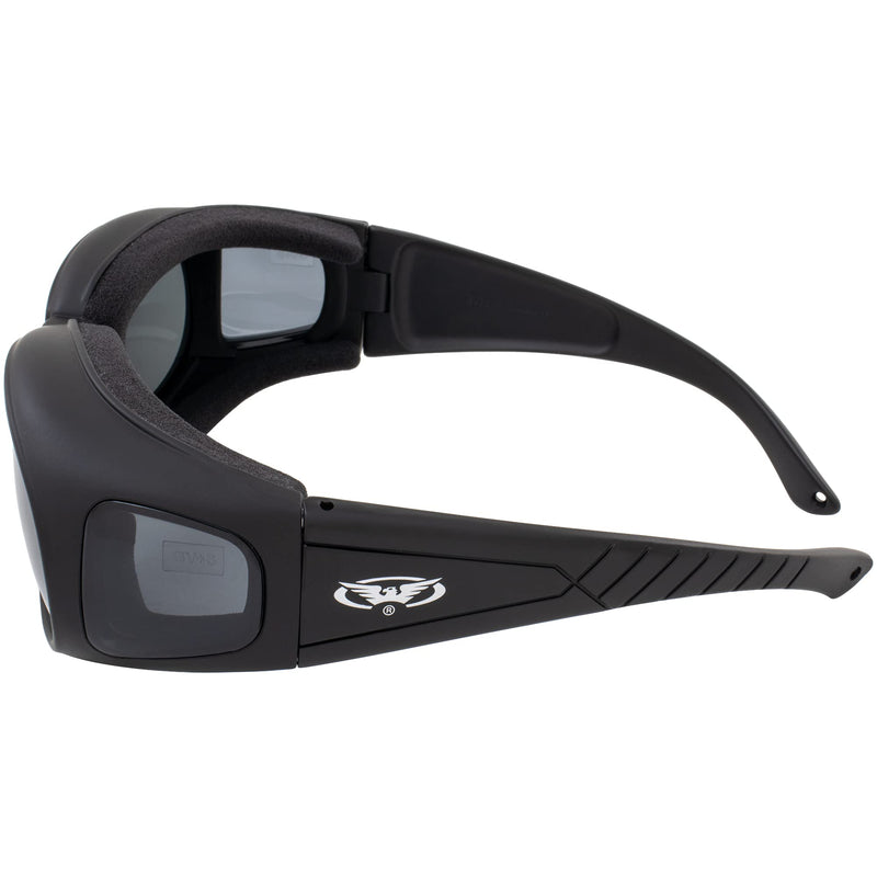 Global Industrial Motorcycle Safety Sunglasses Fits Over Eye Glasses Smoked Lenses Meets ANSI Z87.1 Standards for Safety Glasses Has Soft Airy Foam Padding Comes with Storage Pouch and Strap - BeesActive Australia