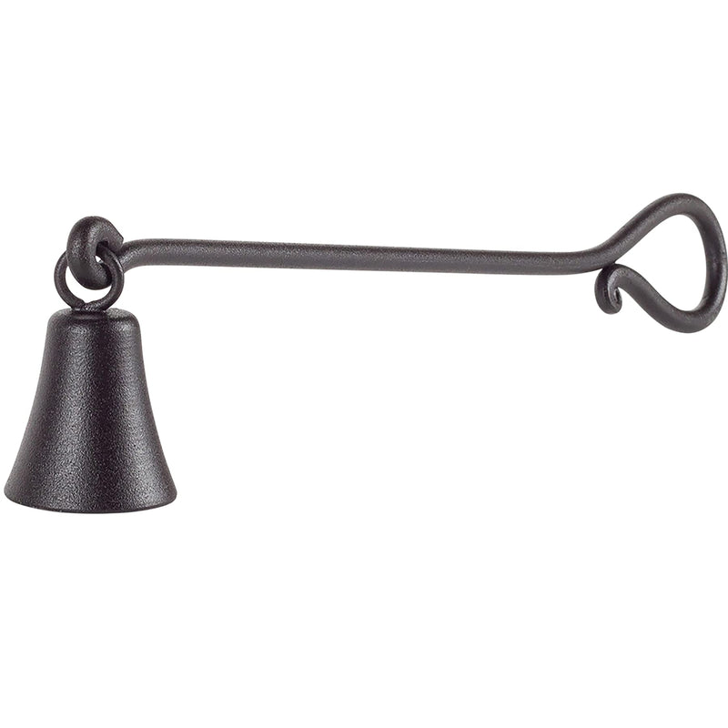 RTZEN Bell Candle Snuffer - Handcrafted Decorative Rustic Wrought Iron Candle Extinguisher Candlesnuffer with Long Handle - Unique Black Matte Farmhouse Decor Candle Accessories Gift Country Rustic - BeesActive Australia