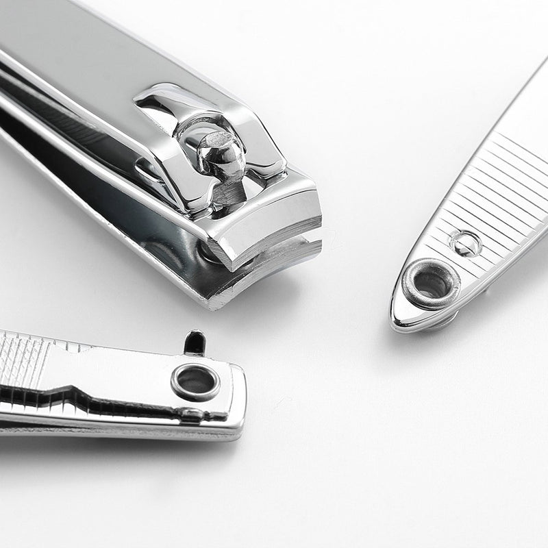3 Pcs Stainless Steel Fingernail Clipper and Toenail Clipper by QLL - Swing Out Nail Cleaner/File - Sharpest Stainless Steel Clipper - Wide Easy Press Lever - Best Quality Nail Cutter - BeesActive Australia