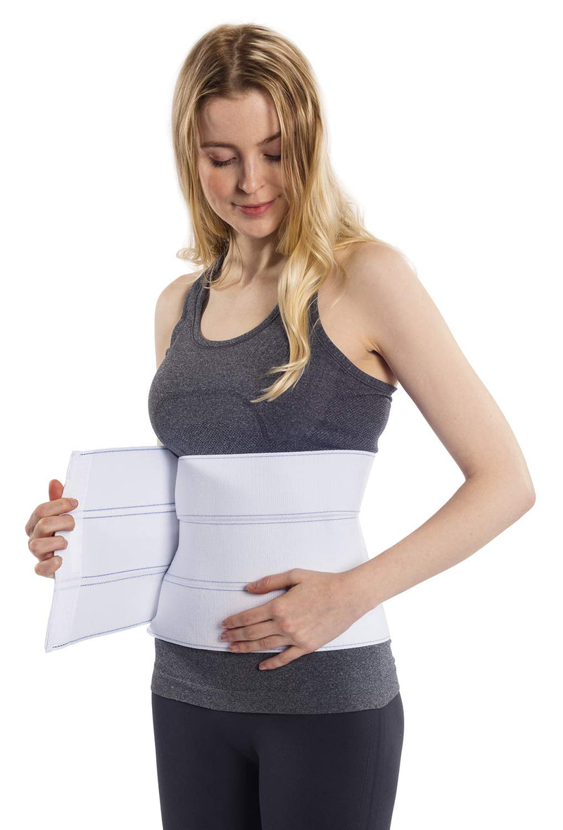 NYOrtho Abdominal Binder Lower Waist Support Belt - Compression Wrap for Men and Women MADE IN USA (30" - 45") 3 Panel - 9" 3 Panel - 9" High 30-45 Inch (Pack of 1) - BeesActive Australia