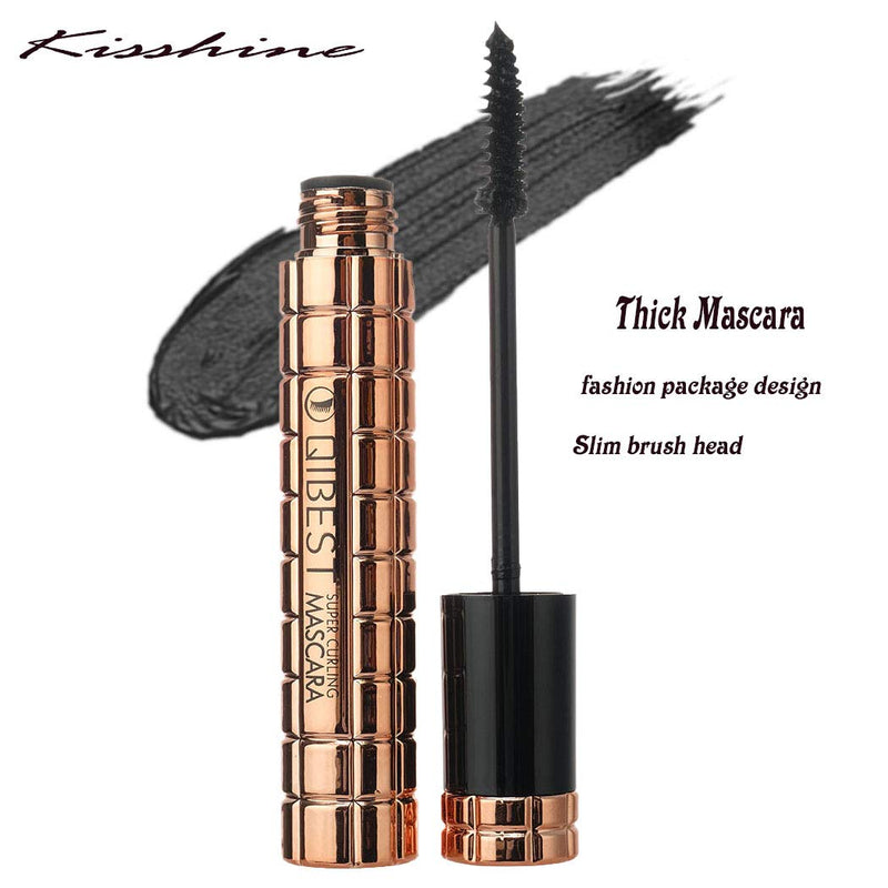 Kisshine Mascara Fiber Increase Thick Black Mascara Eye Makeup Gift for Women and Girls Pack (E-Black) E-Black - BeesActive Australia