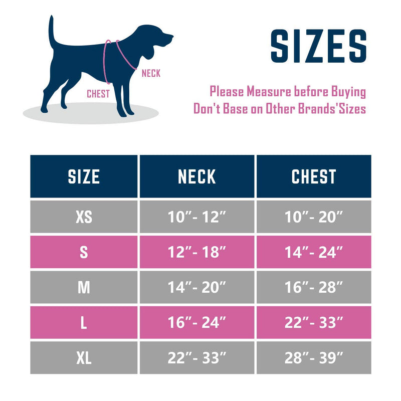 PHOEPET Upgraded No Pull Dog Harness, Reflective Adjustable Vest, with a Training Handle + 2 Metal Leash Hooks+ 3 Snap Buckles +4 Slide Buckles Pink Size: L - BeesActive Australia