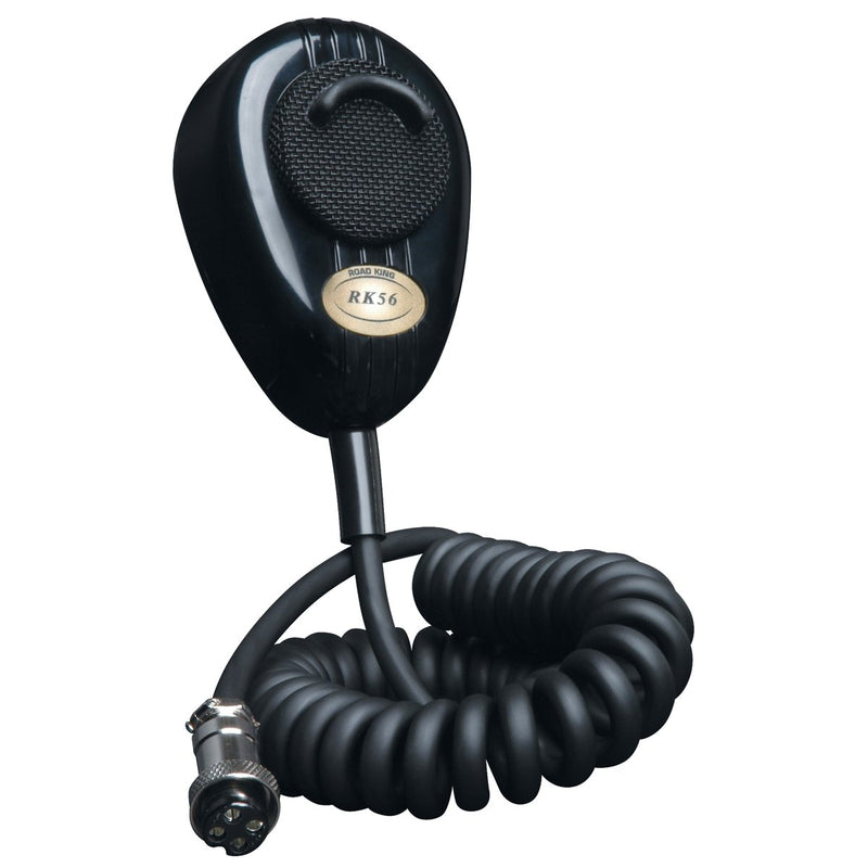[AUSTRALIA] - RoadKing RK56B Black 4-Pin Dynamic Noise Canceling CB Microphone 
