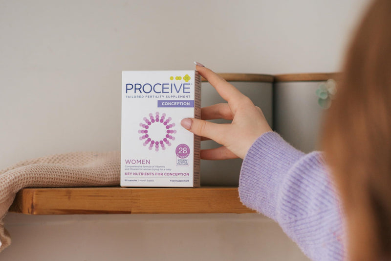 Proceive� Women Fertility Supplement for Conception - Pregnancy Vitamins for Women Trying to Conceive - Zinc, Folic Acid, Vitamin D - 60 Capsules (1 Month Supply) - Vegetarian Women - 60 capsules - BeesActive Australia