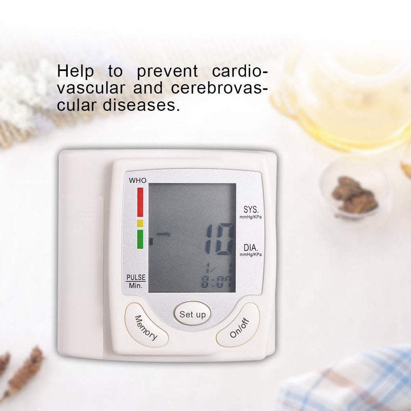 Blood Pressure Monitor - Smart Digital LCD Wrist Cuff Blood Pressure Measuring Tool Measurement Home - BeesActive Australia