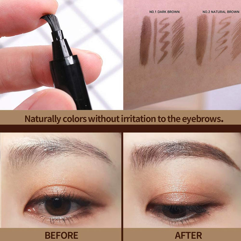 PASSIONCAT Ink The Natural Eyebrow No.2 Natural Brown - Eyebrow Definer Tint Super Soft Brow Pen - BeesActive Australia