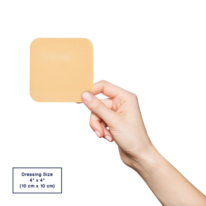 MedVance TM Foam – Waterproof Non-Adhesive Hydrophilic Foam Dressing 10 cm x 10 cm Box of 5 dressings 5 Count (Pack of 1) - BeesActive Australia