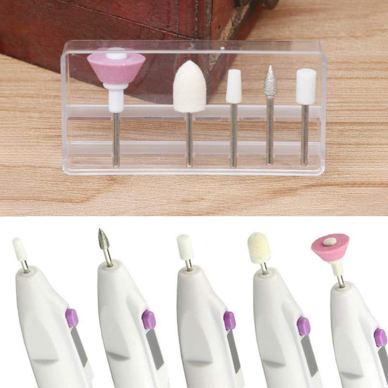 YASUOA Nail Drill Bits 3/32'' Ceramic Drill With Plastic Case for Gel Acrylic Nails Cuticles Electric Cutter Files Manicure Machine Polishing Pedicure Hand Foot Girls Women Salon Clean Use - BeesActive Australia