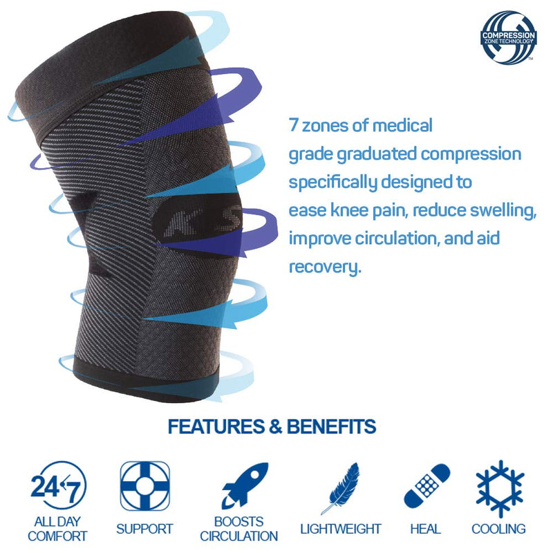 OrthoSleeve Orthopedic Brace for Tendinitis, Arthritis, ACL, MCL, Injury Recovery, Meniscus Tear, knee pain, aching knees, patellar tendonitis and arthritis (Large, Tan, Single) Natural Large (Pack of 1) - BeesActive Australia