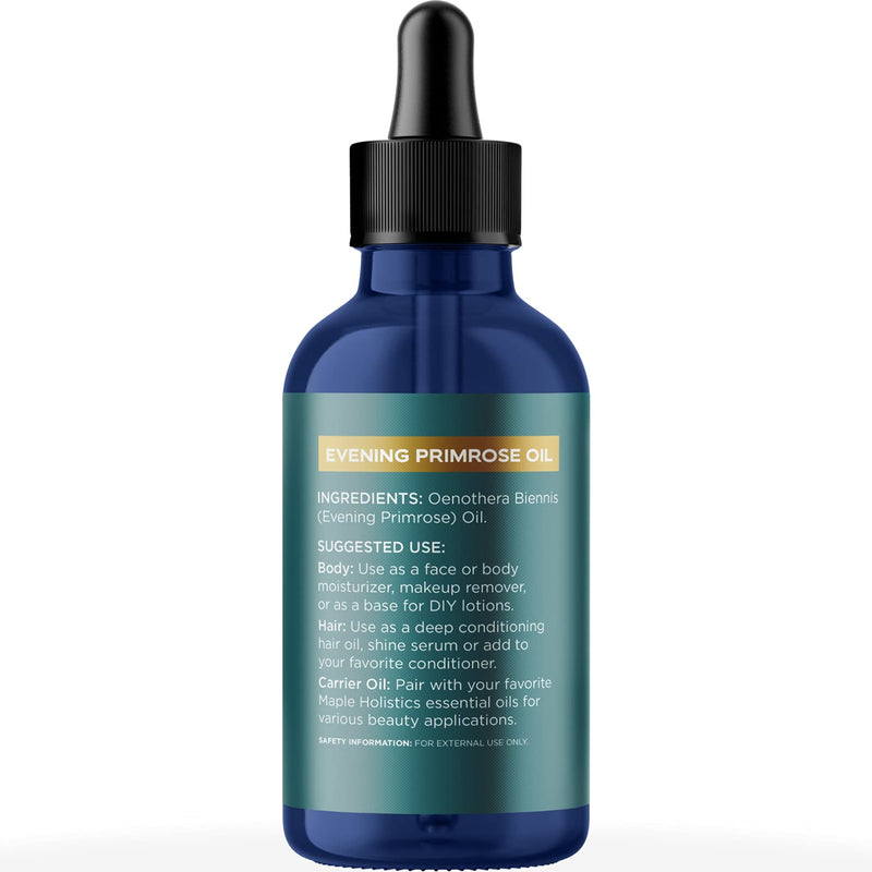 Pure Evening Primrose Oil for Skin - Cold Pressed Therapeutic Grade Face and Hair Oils for Skin Hydration - Use in DIY Skin Care to Moisturize Dry Flaky Skin and as a Carrier Oil for Essential Oils - BeesActive Australia