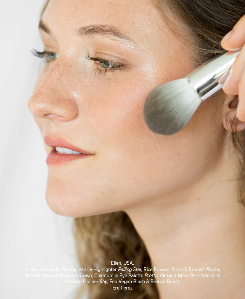 Ere Perez - Natural Rice Powder Blush & Bronzer (Roma) | Clean, Non-Toxic Makeup Roma - BeesActive Australia